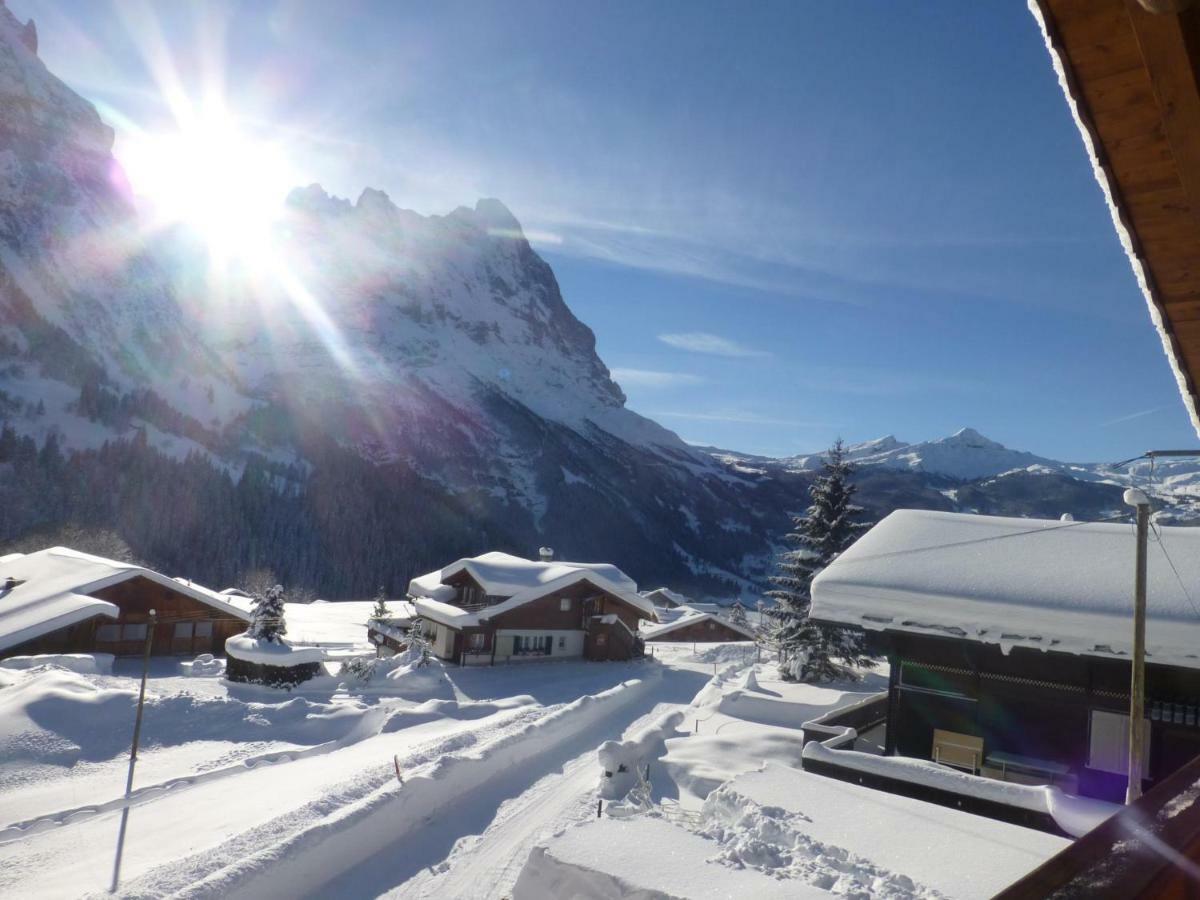 Chalet Verbrunnenhaus Grindelwald Apartment ภายนอก รูปภาพ